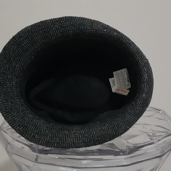 Toddler Fedora charcoal tweed black band - Picture 4 of 7